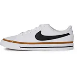 Nike Court Legacy Sneaker Jungen white/black-desert ochre-gum l 37.5