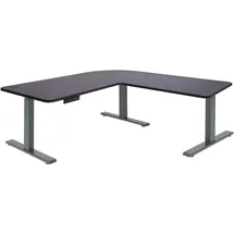 MCW Eckschreibtisch D40 Schwarz / Grau
