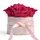 ROSEMARIE SCHULZ Heidelberg Rosenbox rund Infinity Rosen Pink - Blumenbox in Rosa mit 4 mal ewige Rose haltbar 3 Jahre - Freundinnen Geschenkideen und Geschenke für Freundinnen (Rosa-Pink)