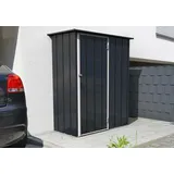 DURAMAX Metall-Gerätehaus Easy 1,5x0,6m Anthrazitgrau 162,8x81,2cm
