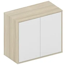 Niedriger Schrank mit Tür FUTURE, 800 x 400 x 710, Eiche