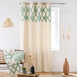 bricoline Douceur d ́intérieur Zierkissen, Grün, Naturmaterialien, 40x40 cm,