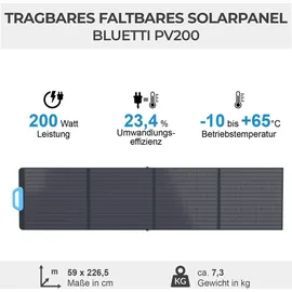 Bluetti PV200 monokristallin 200 W