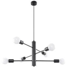 Sollux Duomo 6-flg. 6xE27 60 cm schwarz