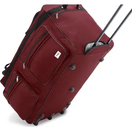 monzana XXL Reisetasche mit Trolleyfunktion 160L rot