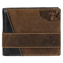 Geldbörse CHIEMSEE, schwarz, Leder, vintage, casual, Kleinlederwaren, echt Leder