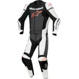 Alpinestars GP Force Lurv perforierte 2-Teiler Motorrad Lederkombi 2tlg. perforiert - Schwarz/Weiß/Neon-Rot - 58