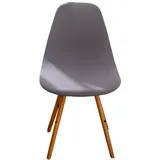 Meigeh Esszimmerstuhlhussen Skandinavische Stuhlhussen für Esszimmer Stretch Skandinavische Stuhlhussen Stuhlbezüge in gebogener Form 2er Set