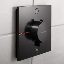 Hansgrohe ShowerSelect Comfort E Duschthermostat Unterputz für 2 Verbraucher Mattschwarz 15578670