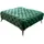 KAWOLA Hocker NARLA Chesterfield Velvet 110 x 44 x 110 cm Grün