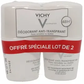 Vichy Antitranspirant Deodorant Roll-on 2 x 50 ml