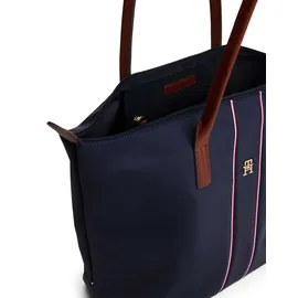 Tommy Hilfiger Popette Shopper Leder Space Blue/Braun