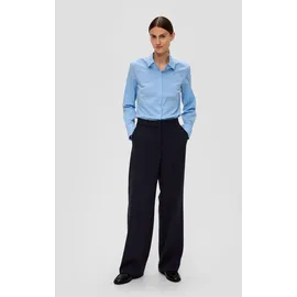 s.Oliver Wide Leg Hose aus Viskosemix Blau 46