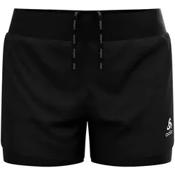 ODLO Damen 2 in 1 Shorts Zeroweight 3 Inches, black, M