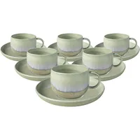 Villeroy & Boch Kaffeetasse mit Untertasse 0,19 l Grün 6 St.