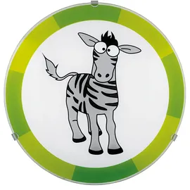 ETC Shop Decken Lampe Kinder Zimmer Motiv Zebra Alexa Google App im Set inkl. Smart Home Rgb Led Leuchtmittel