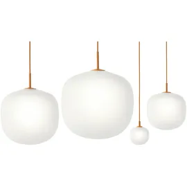 Muuto Rime 1-flg. Ø37 cm geschwungen orange/weiß