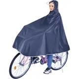 Wasserdicht Radfahren Regen Poncho, Radfahren Regen Poncho mit Kapuze, Compact Regen Cape fur Damen Herren, Portable Regenponcho Leichte Regenjacke für Fahrräder Elektrofahrräder (Oxford-Stoff, Blue) - 3XL Große Größen