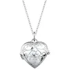 Elli Herz-Medaillon Amulett Ornament 925 Silber 45 Damen