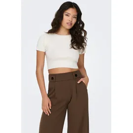 Jdy JDYCIRKELINE S/S CROP TOP KNT NOOS Cloud Dancer XS
