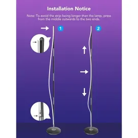Govee Floor Lamp Lite 24W 230V Schwarz