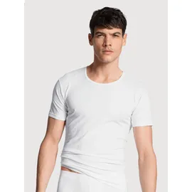 CALIDA Herren T-shirt weiß Baumwolle unifarben, weiß, NOS