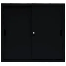 Lüllmann Aktenschrank 120 x 45 x 109 cm schwarz
