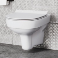 Cersanit City Wand-Tiefspül-WC mit WC-Sitz, SZCZ1001731608,