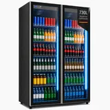FREEZE. 730L Getränkeühlschrank mit Glastür, Flaschenkühlschrank 4 bis +10 °C