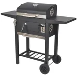 LQWELL Holzkohlegrill Compact Kettle Kugelgrill Tragbarer Holzkohlegrill mit Deckel, Edelstahl-Griff, Robust & langlebig Geschenkidee für Grillfans, für alle, die gerne Familie, Freunde und BBQ-Partys schwarz