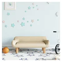 vidaXL Kindersofa Creme 70x40x24 cm Stoff