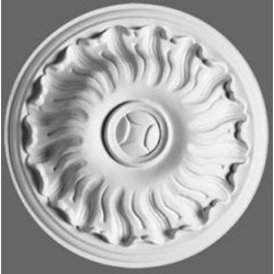 Casa Padrino Stuck Rosette 19 x 19 cm Deckenstuck Deckenrosette Stuckrosette Wandrosette Barock Jugendstil