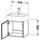 Duravit L-Cube Waschtischunterschrank, 1 Tür, LC6245R6969,