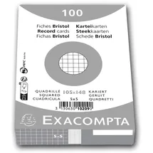 Exacompta Karteikarten A6 kariert weiß 100 St.