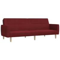 VidaXL Schlafsofa 2-Sitzer, Sofa mit Holzrahmen, Schlafcouch für Wohnzimmer