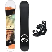 TRANS Snowboard Set FR 143 cm Weiss + Sonic