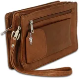 Drachenleder Geldbörse Handgelenktasche tan braun Herren Leder 20x12x7 D4OTJ512C Handgelenktasche