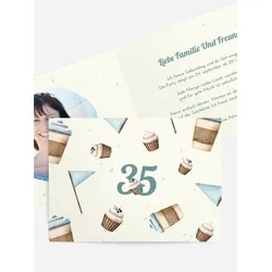 Einladungen zum Geburtstag  selbst gestalten mit Spruch und Fotos im Onlinedesigner bei Meine-Kartenmanufaktur.de