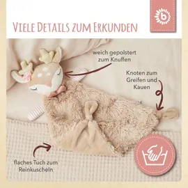Bieco Schmusetuch Reh Ella 36 cm Rosa/Beige