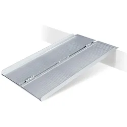 BRB Auffahrrampe aus Aluminium, klappbar, Länge 1200 mm, BxH 700x35 mm, geklappt 360 mm breit, Tragkraft 270 kg