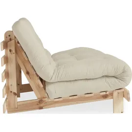 Karup Roots Schlafsofa, Gästebett, Sofa inkl. Futonmatratze«, Liegefläche 90/140/160 x200 cm, FSC® zertifizierte Kiefer beige