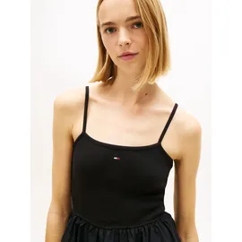 Tommy Hilfiger Spaghettikleid Minikleid Schwarz L