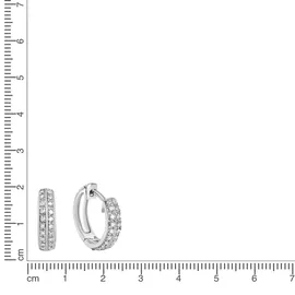 Diamonds by Ellen K. Creolen Gold 585 weiß 0,10ct. 40x Brillant