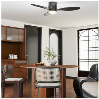 Homcom Deckenventilator mit Beleuchtung und Fernbedienung 115 cm Ventilator