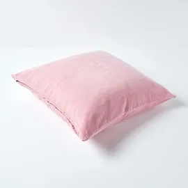 Homescapes Kissenbezug Samt 60 x 60 cm Rosa