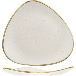 Churchill Dreieckiger Keramikteller Stonecast Weiß 31cm