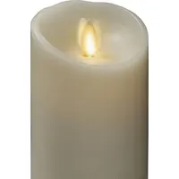 Konstsmide LED-Echtwachskerze 7,6 cm 17 cm weiß