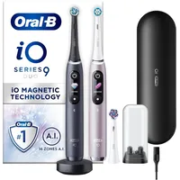 Oral-B iO Series 9 Duopack Black Onyx + 2. Handstück Rose Quartz + Aufsteckbürsten 3 St.