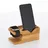 Relaxdays Ladestation, für Apple Watch & iPhone, Bambus, HxBxT: 6 x 14 x 6,5 cm, Handy-Station & Uhrenständer, natur