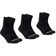 GripGrab Lightweight SL Radsocken 3er Pack Schwarz 38-41